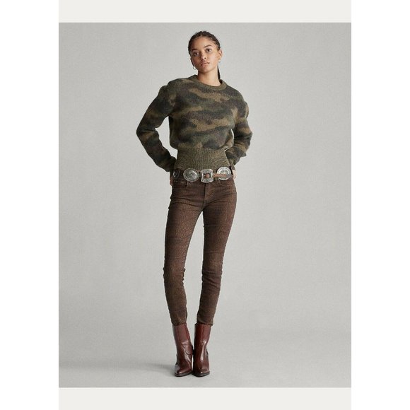 NWT $398 Polo Ralph Lauren Womens L Camo Sweater - Picture 4 of 11